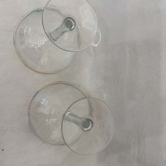 Margaritaville Glasses 12 Ounce Each Set 2 6 1/4 In Tall 5 In Round Jimmy Buffet - Picture 7 of 7